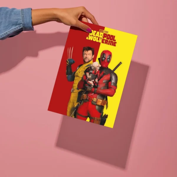 deadpool and wolverine movie metal poster preview