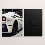 ferrari f12 supercar metal poster front and back preview