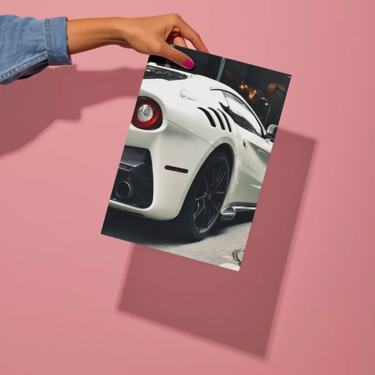 ferrari f12 supercar metal poster preview