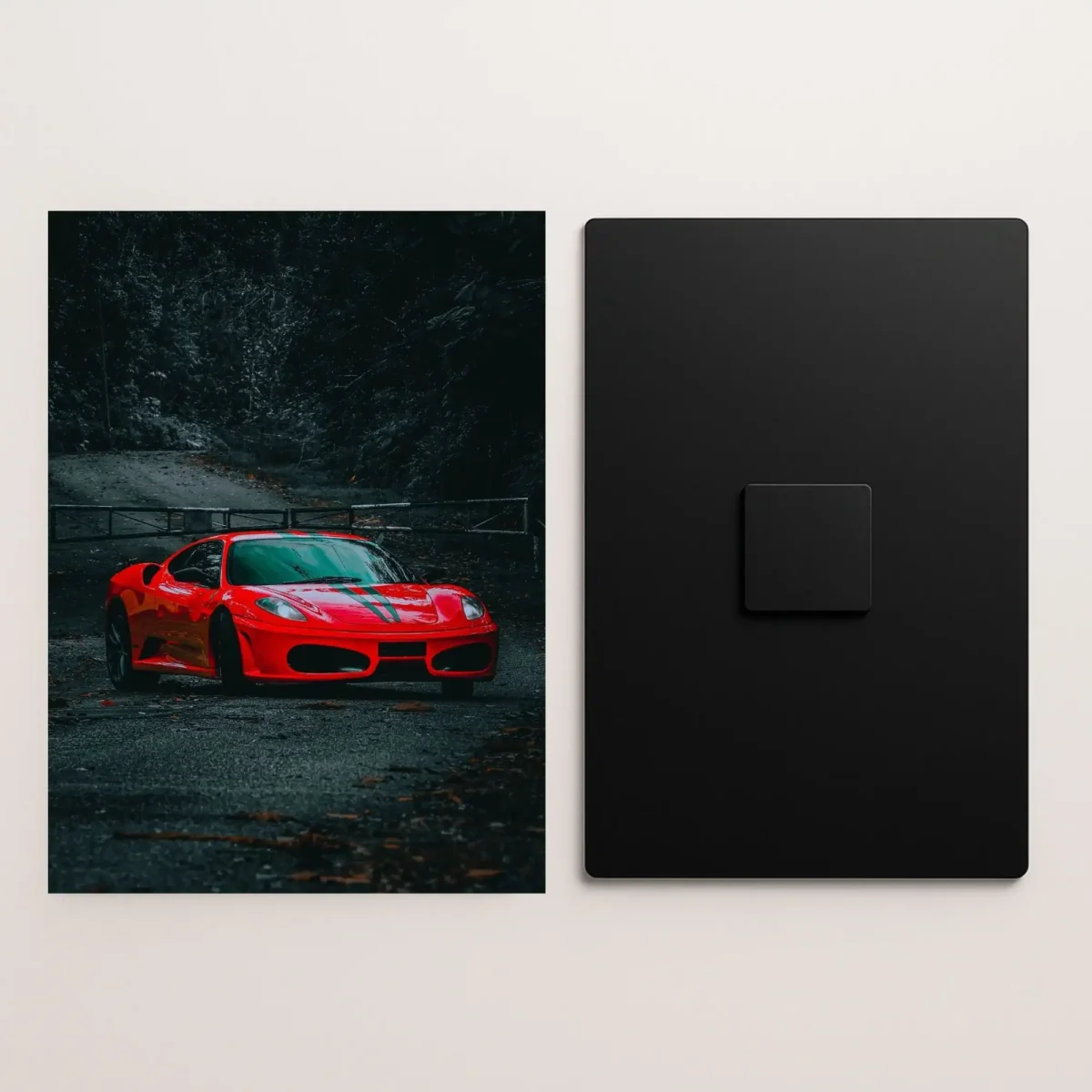 ferrari f430 supercar metal poster front and back preview