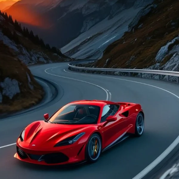 ferrari f8 sports car metal poster