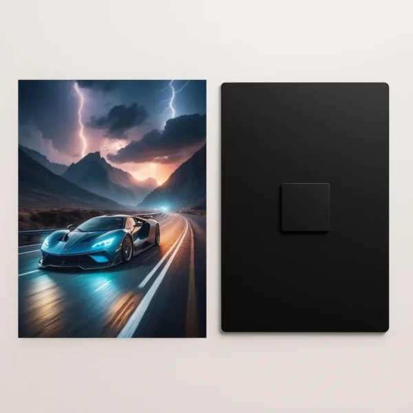 ford gt 2 sports car metal poster front and back preview