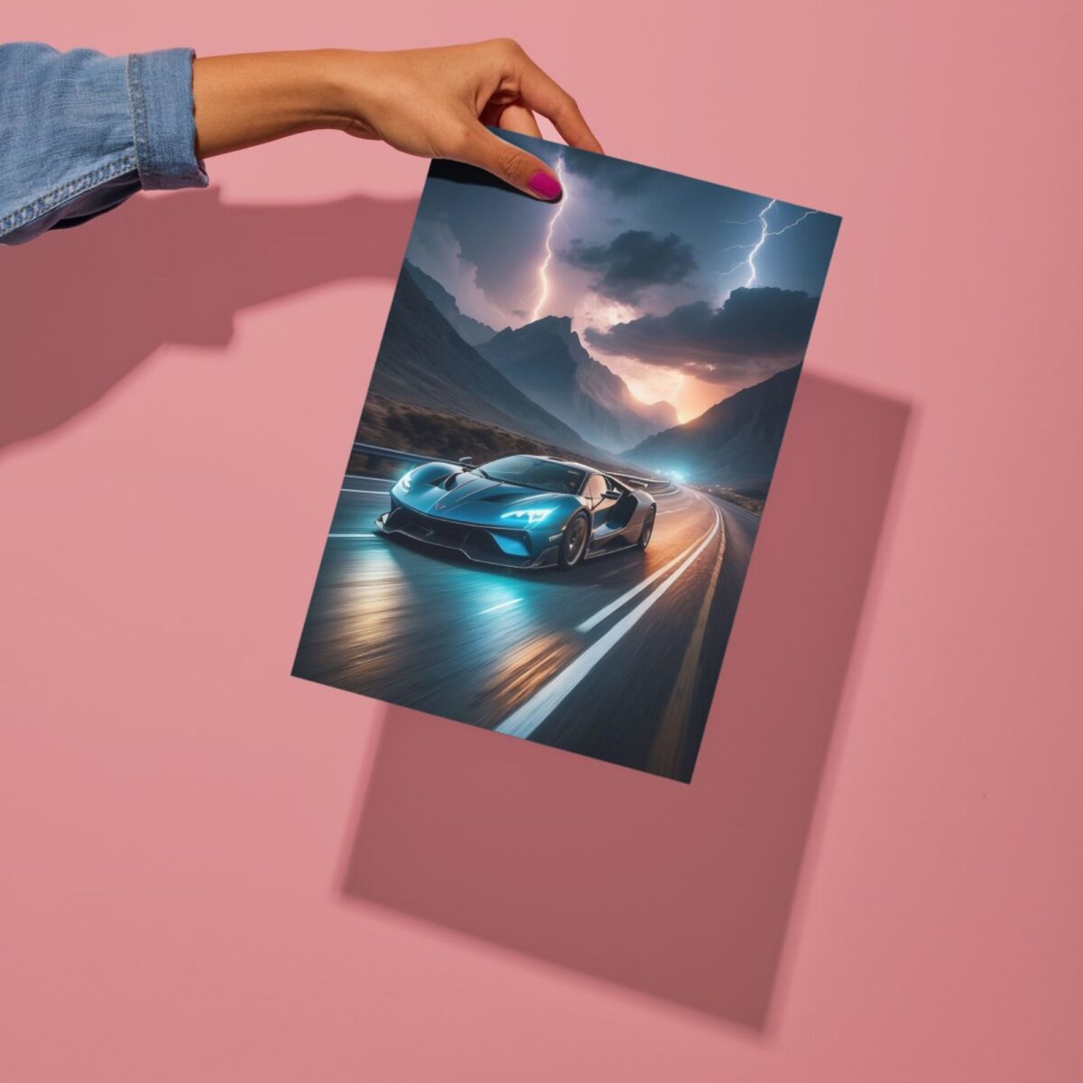 ford gt 2 sports car metal poster preview