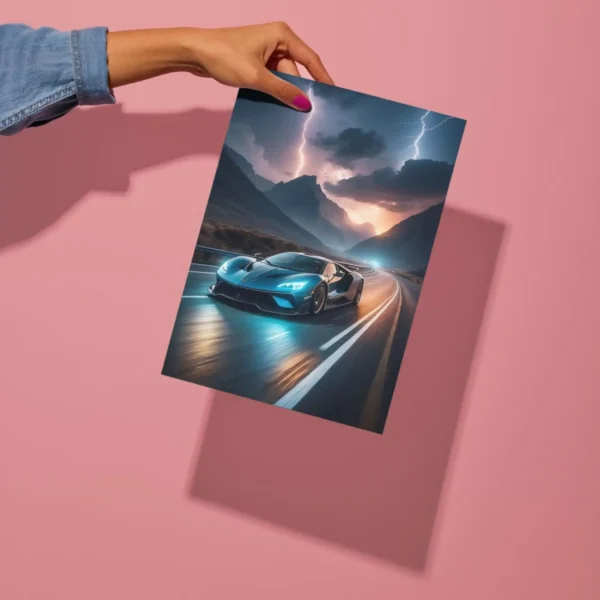 ford gt 2 sports car metal poster preview