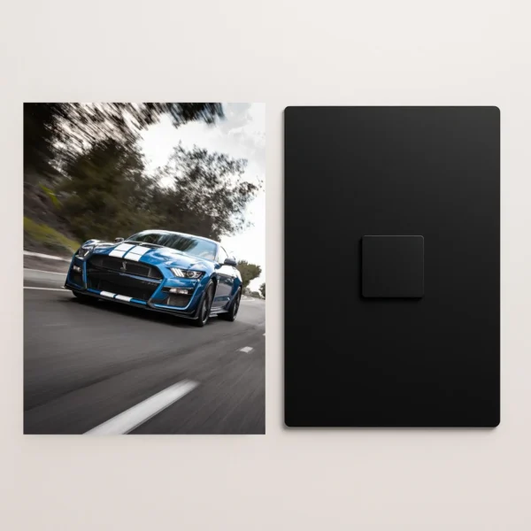 ford mustang shelby gt500 supercar metal poster front and back preview
