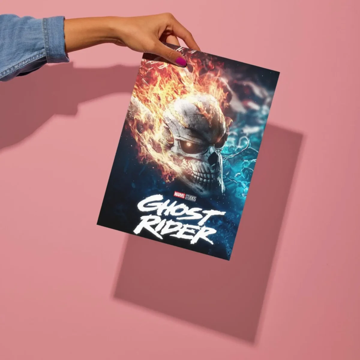 ghost rider movie metal poster preview