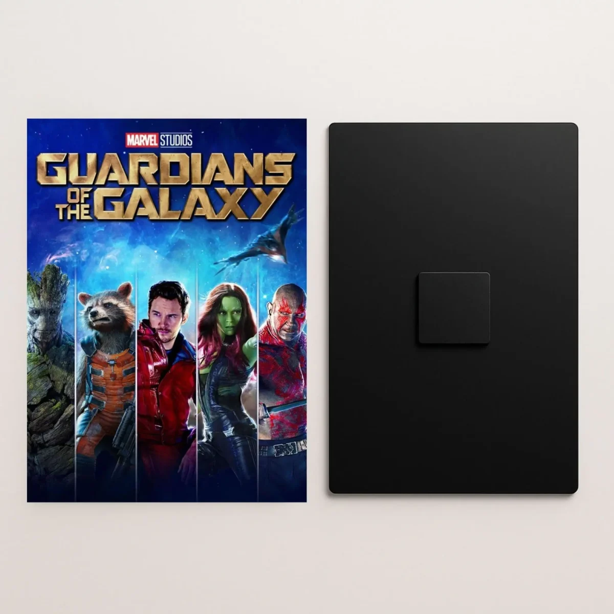 guardians of the galaxy movie metal poster front and back preview