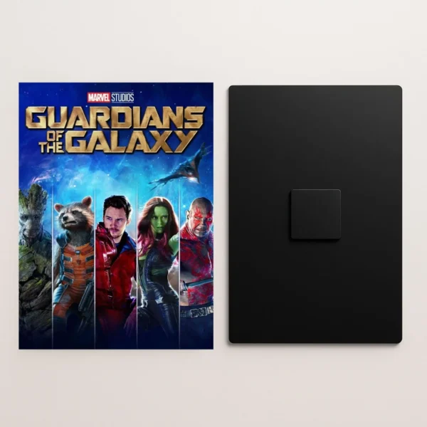 guardians of the galaxy movie metal poster front and back preview