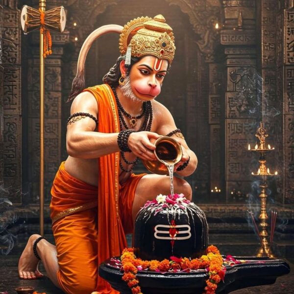 hanuman ji metal poster