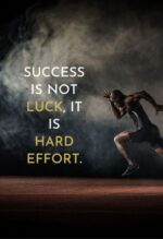 hard work quote metal poster