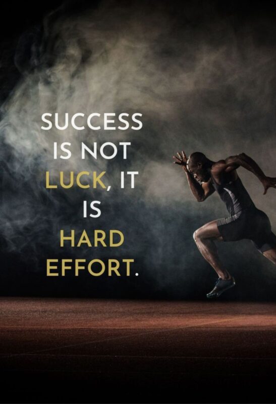 hard work quote metal poster