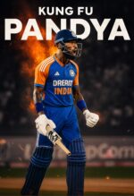 hardik pandya metal poster