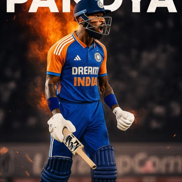 hardik pandya metal poster