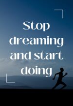 inspirational quote metal poster