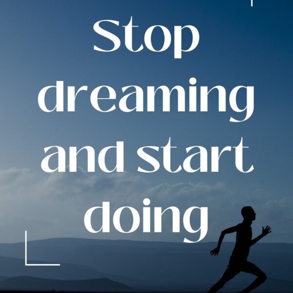 inspirational quote metal poster
