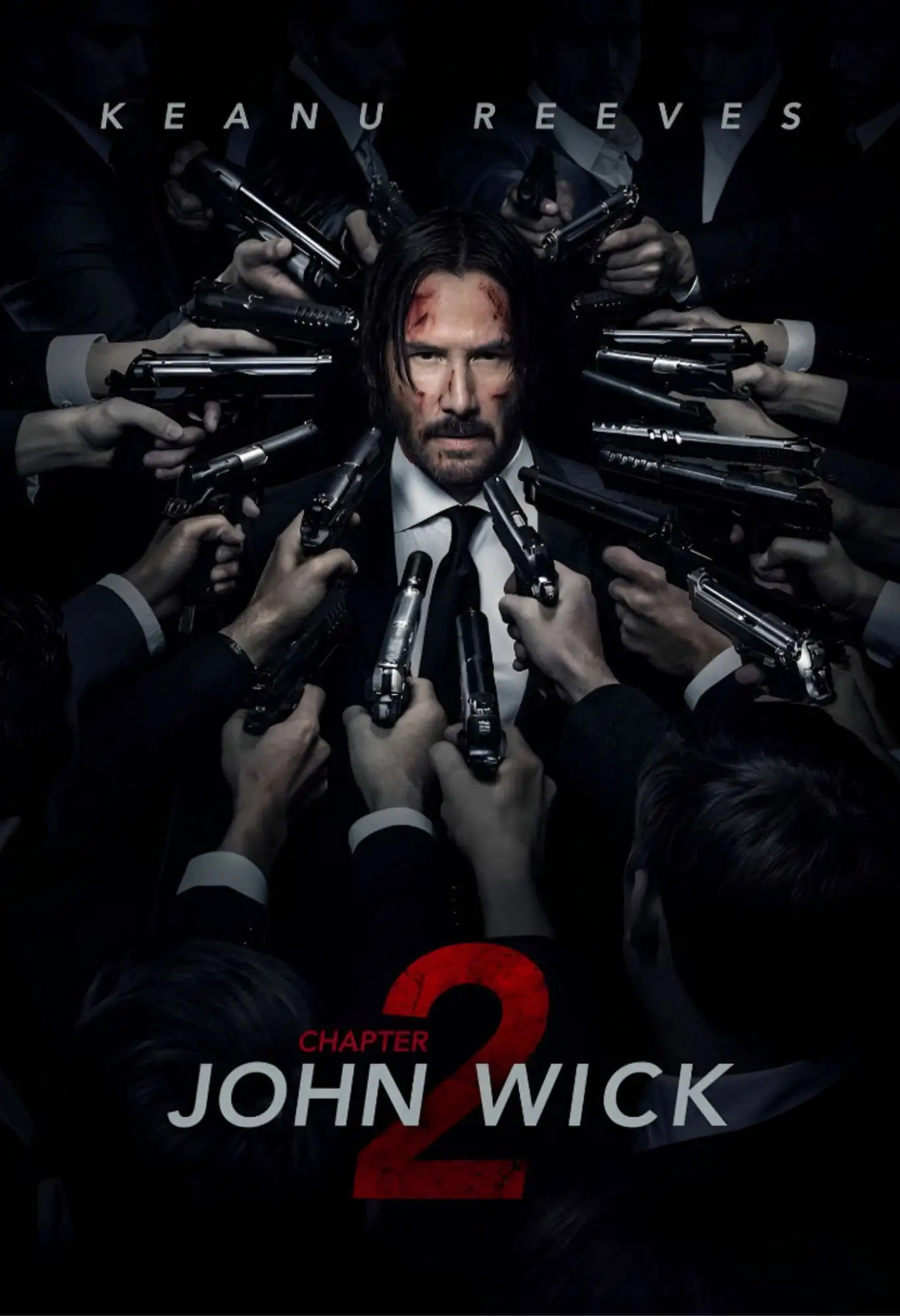 john wick movie metal poster
