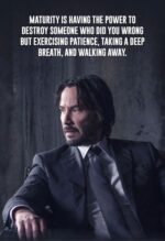john wick quote metal poster