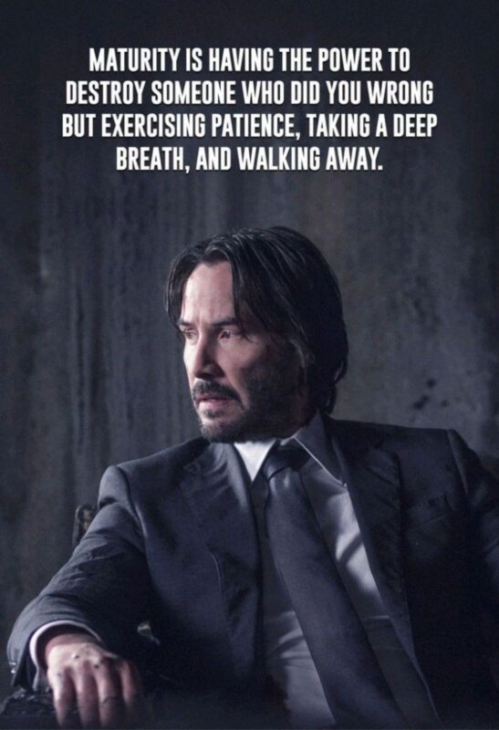 john wick quote metal poster