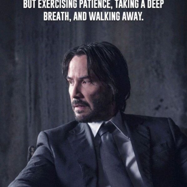 john wick quote metal poster