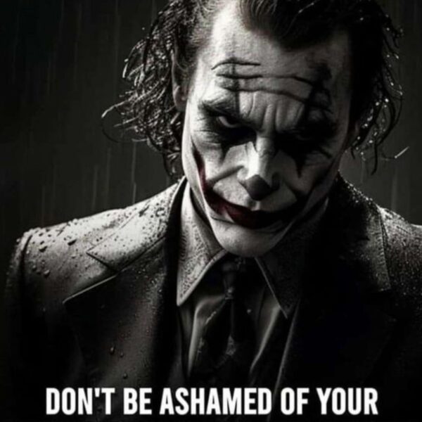joker quote metal poster