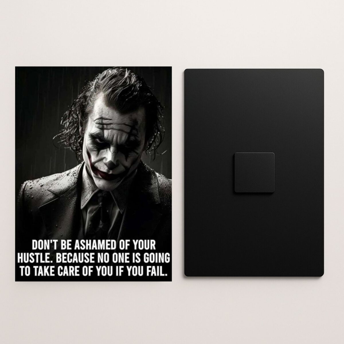 joker quote metal poster front and back preview