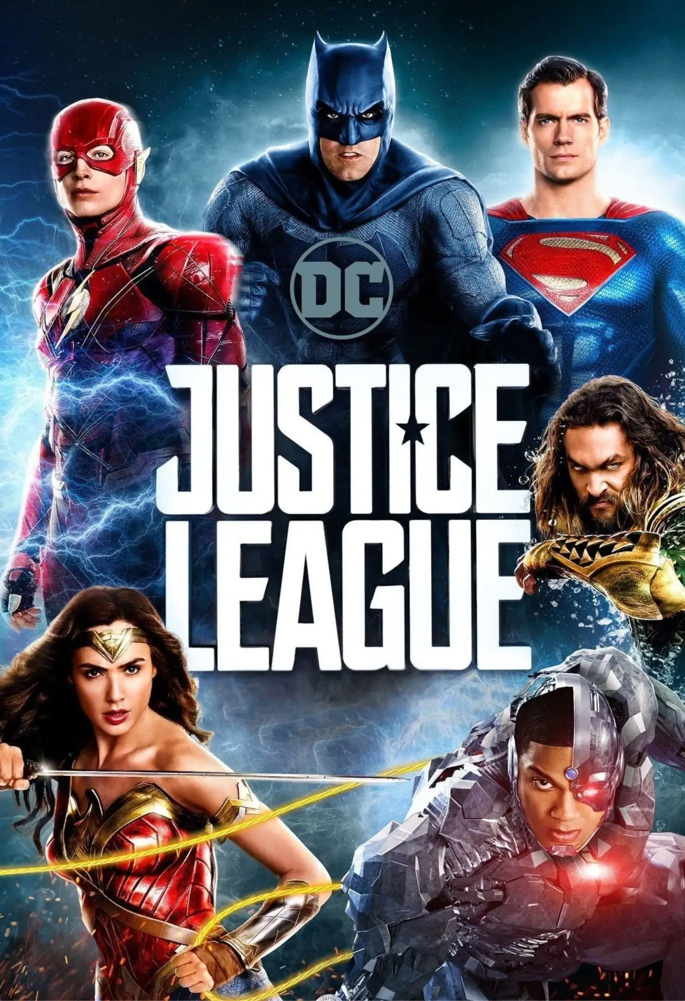 justice league movie metal poster