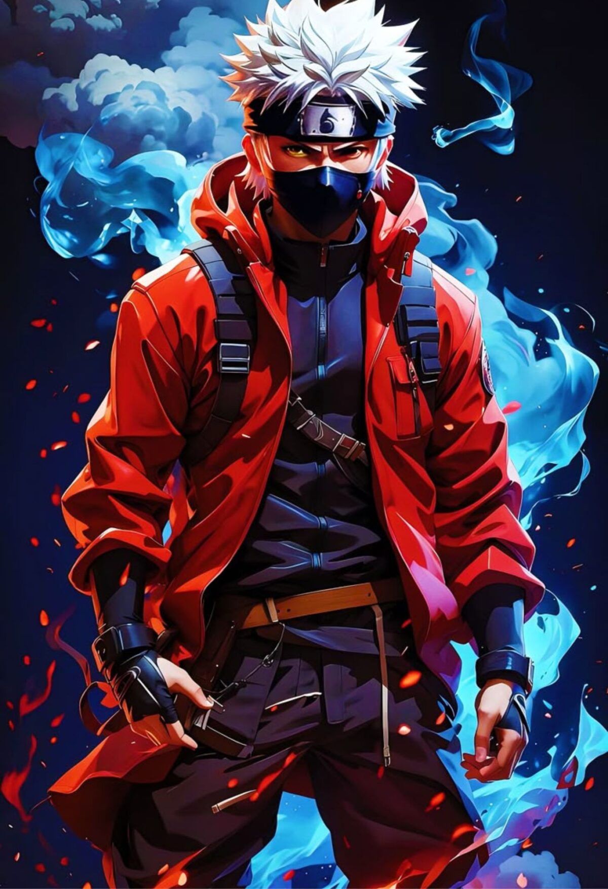 kakashi hatake metal poster