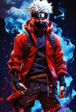 kakashi hatake metal poster