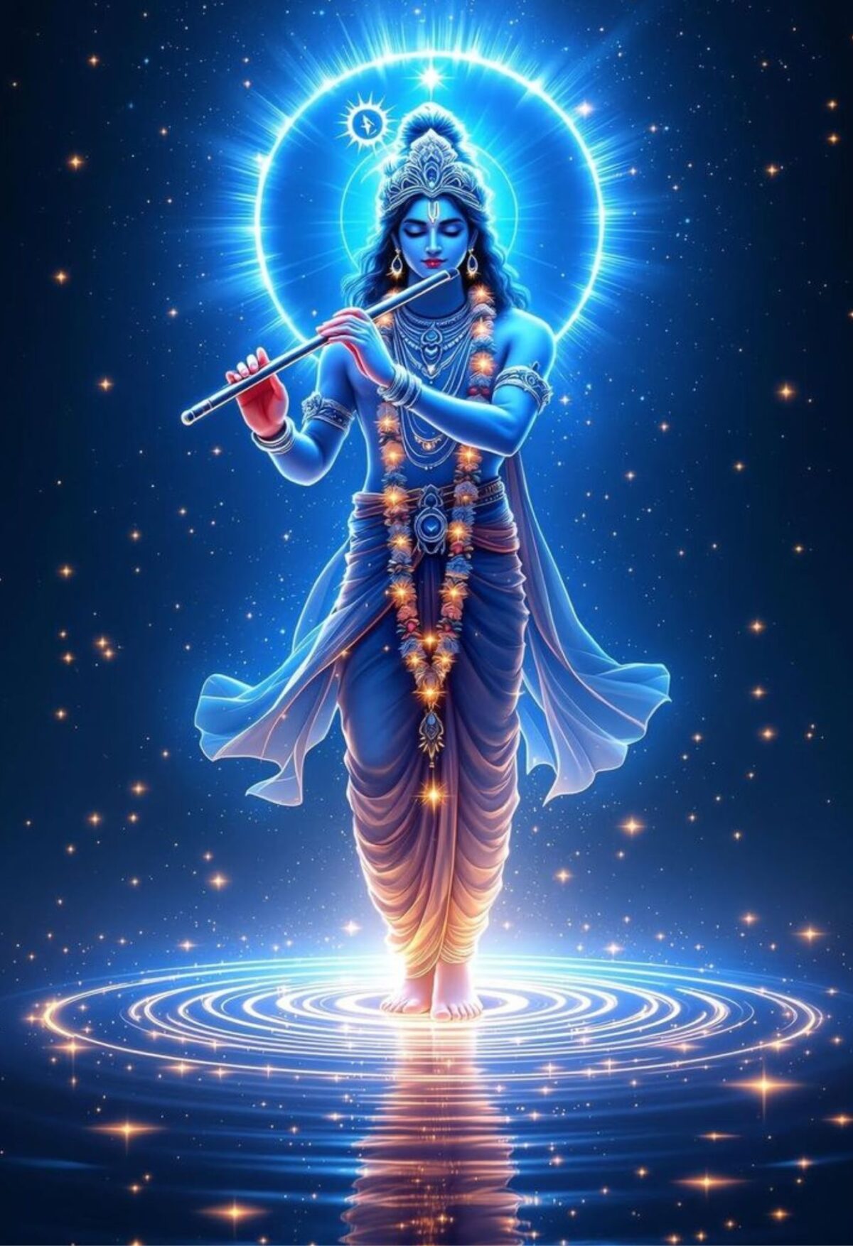 kanha ji metal poster