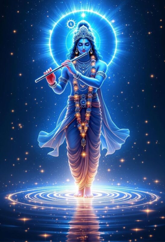 kanha ji metal poster