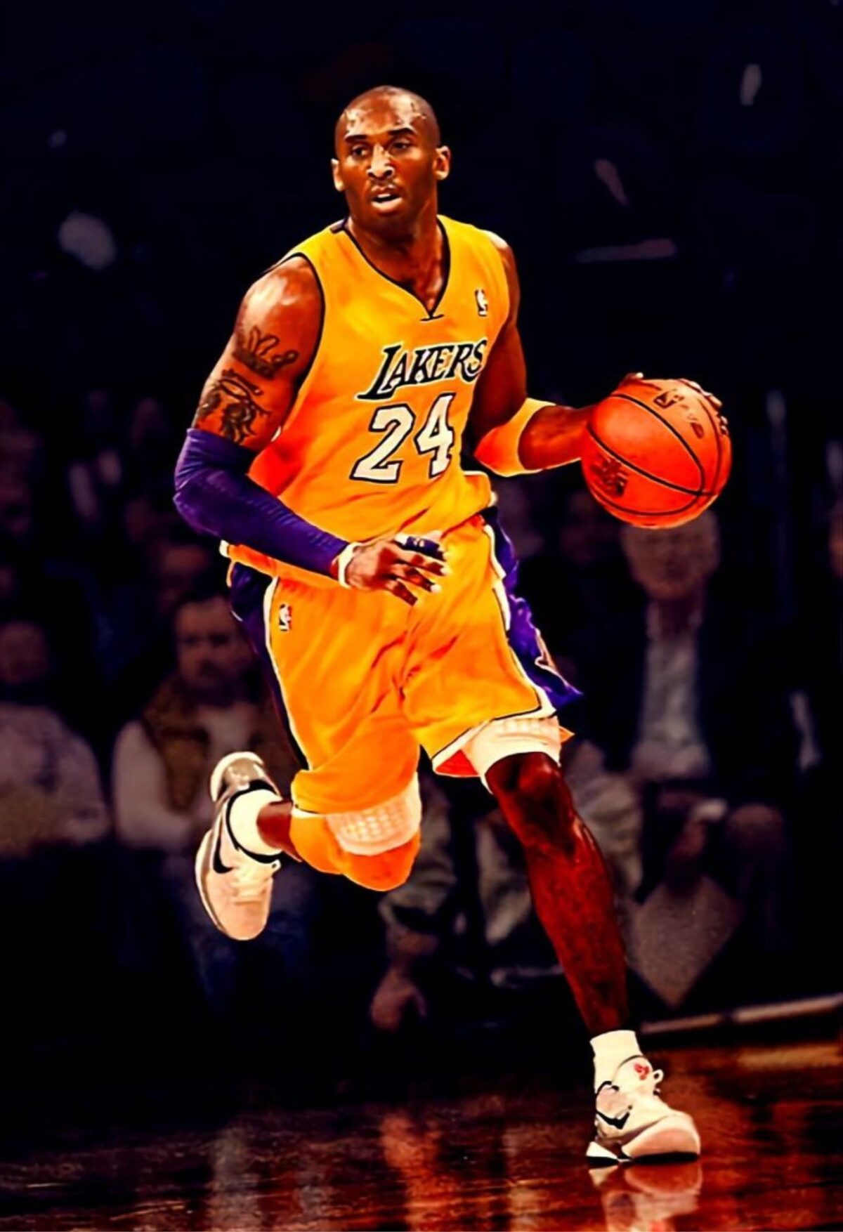 kobe bryant metal poster