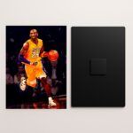 kobe bryant metal poster with wall protector front and back preview