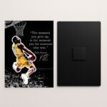 kobe bryant quote metal poster front and back preview