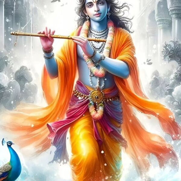krishna metal poster