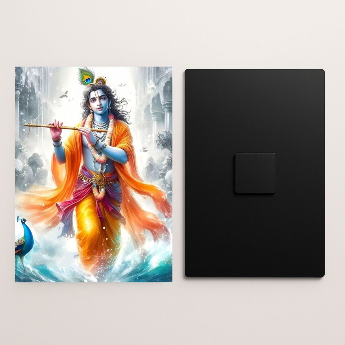 krishna metal poster front and back preview