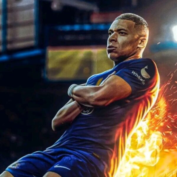 kylian mbappe metal poster