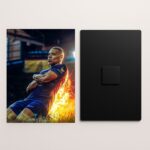 kylian mbappe metal poster front and back preview
