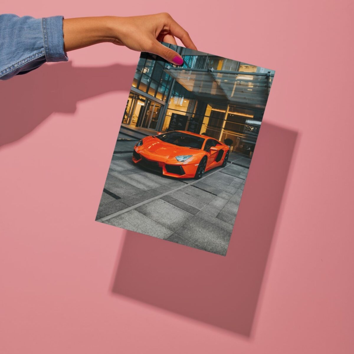 lamborghini aventador supercar metal poster preview