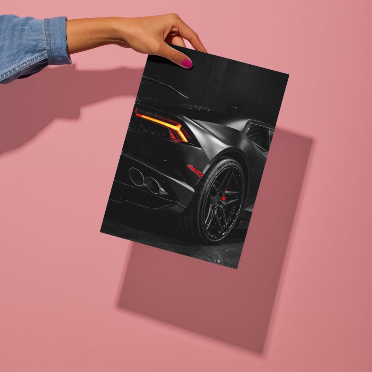 lamborghini huracan supercar metal poster preview