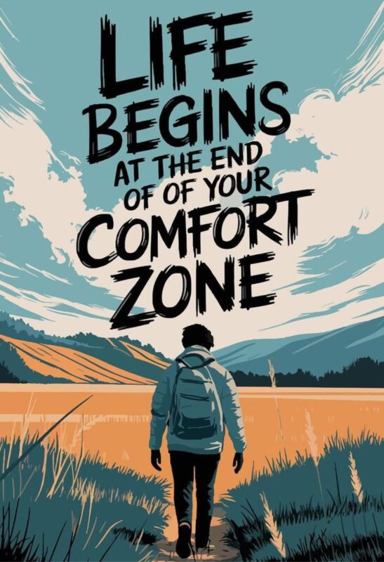 life begins quote metal poster