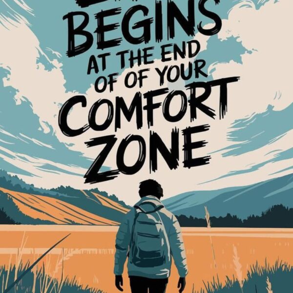 life begins quote metal poster