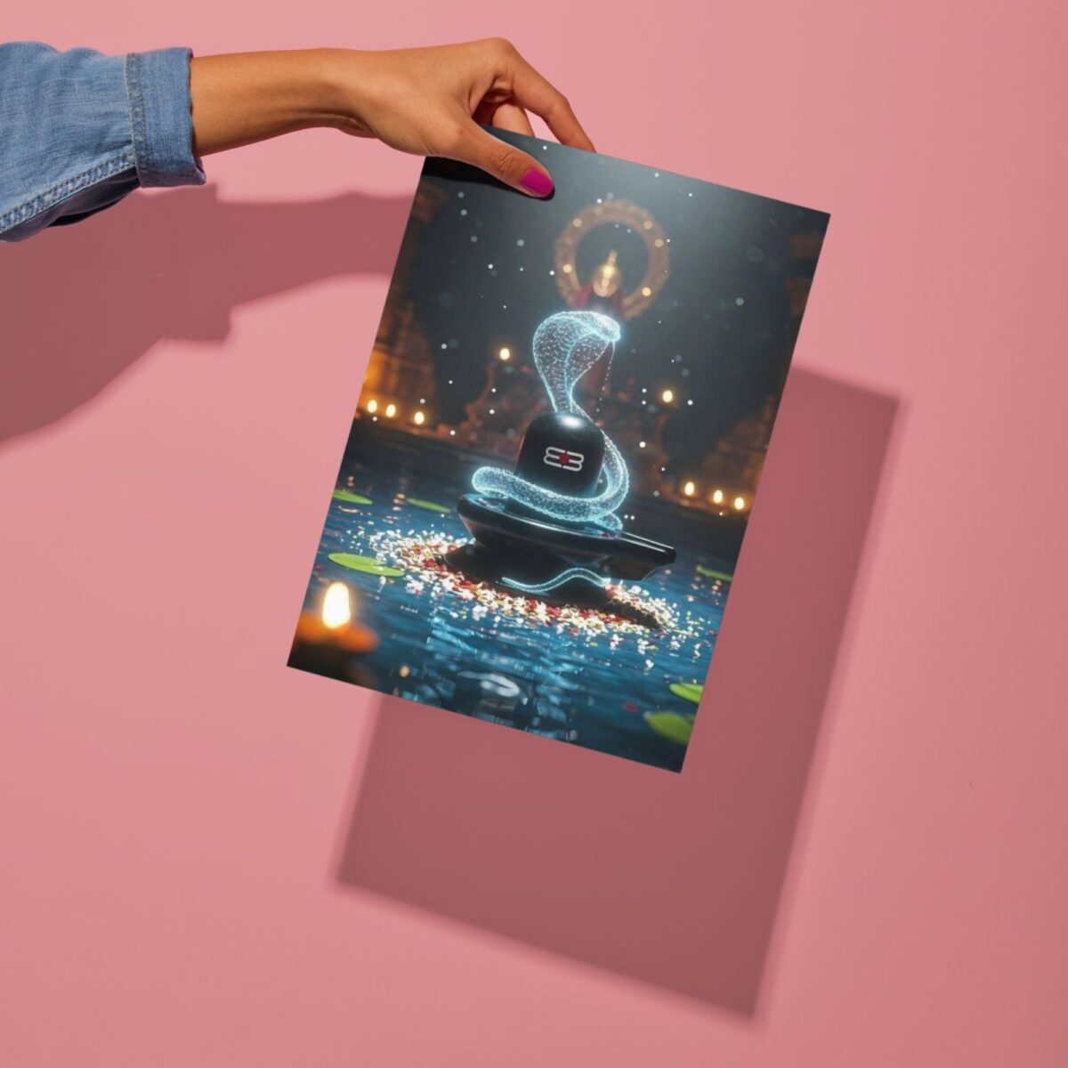 lord shiva metal poster preview
