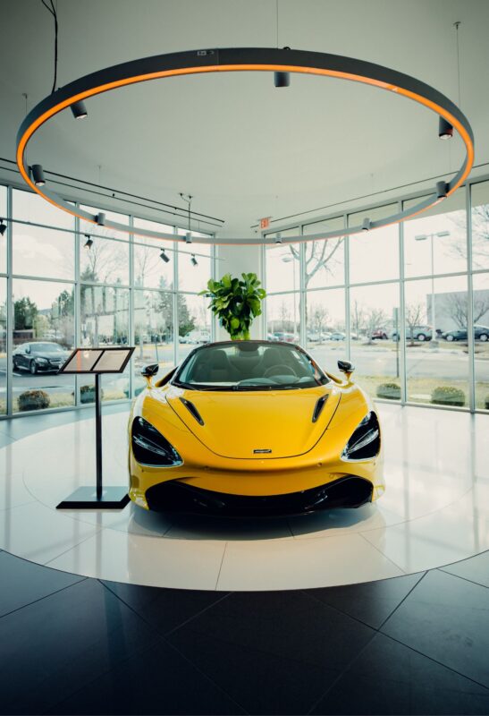 mclaren 720s supercar metal poster
