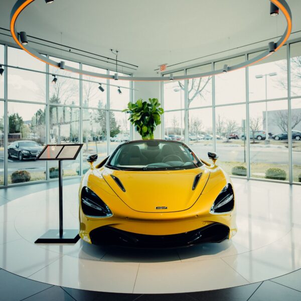 mclaren 720s supercar metal poster