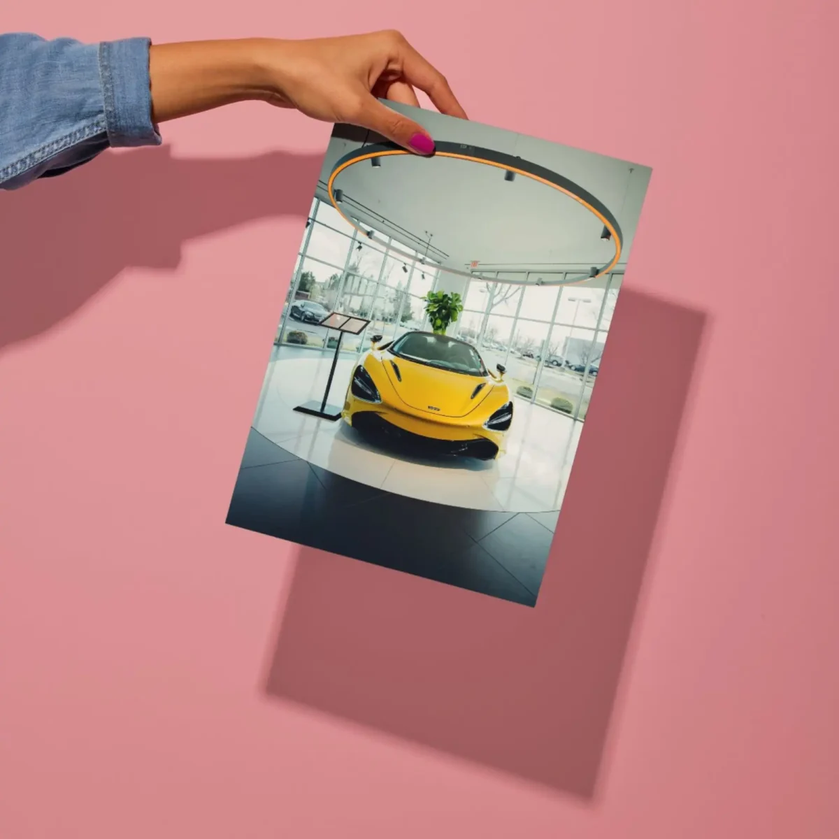 mclaren 720s supercar metal poster preview