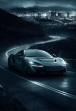 mclaren artura supercar metal poster