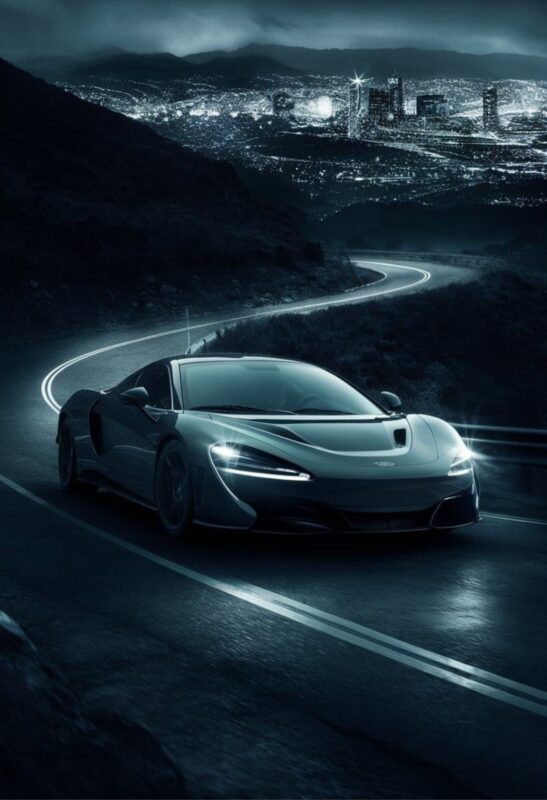 mclaren artura supercar metal poster