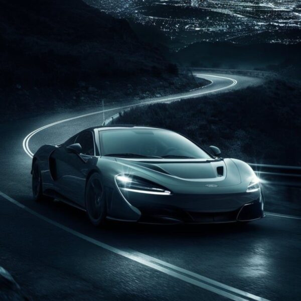 mclaren artura supercar metal poster