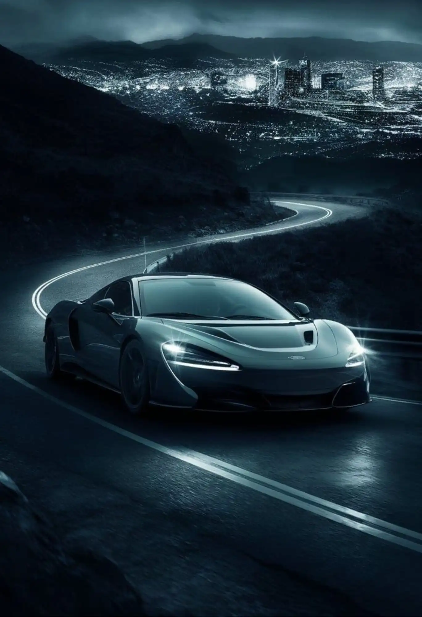 mclaren artura supercar metal poster