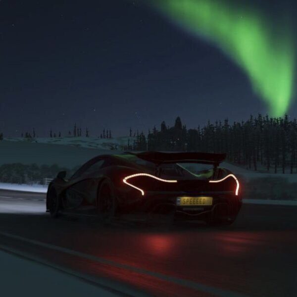 mclaren p1 car metal poster